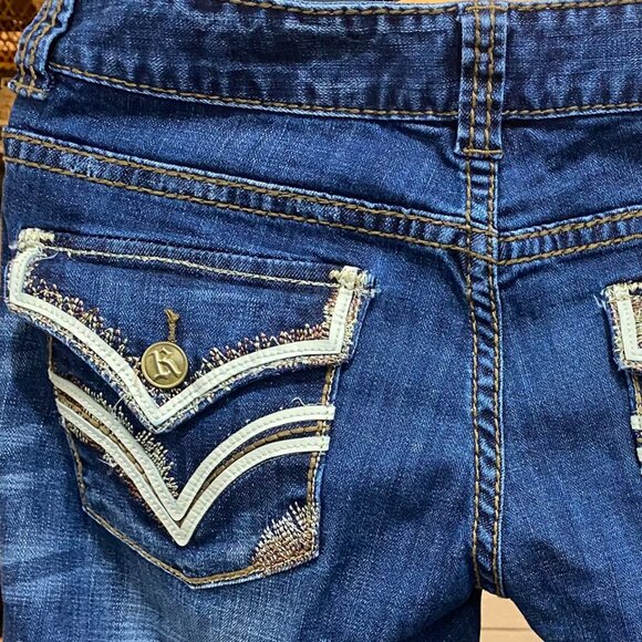 Rock & Roll Cowgirl Low Rise Bootcut Jeans – Size 30x32 - Picture 4 of 6